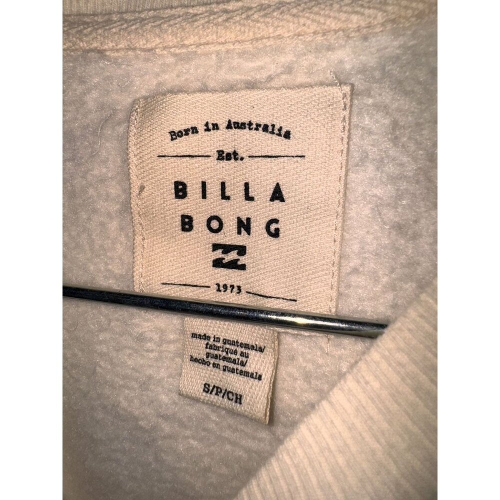 Billabong Skull & Roses Graphic Sweatshirt Beige S - Picture 3 of 6